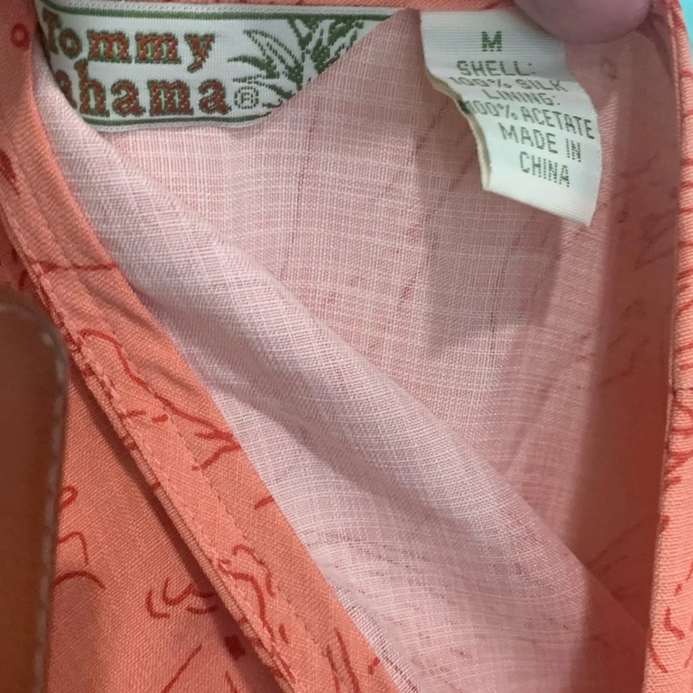 Tommy Bahama Coral Floral Sarong skirt maxi Hawaii beach resort silk M vacay